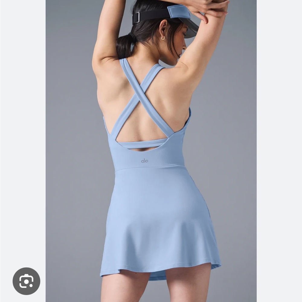 ALO Yoga Tennis Dress- Seashell Blue - (XS) Like New!